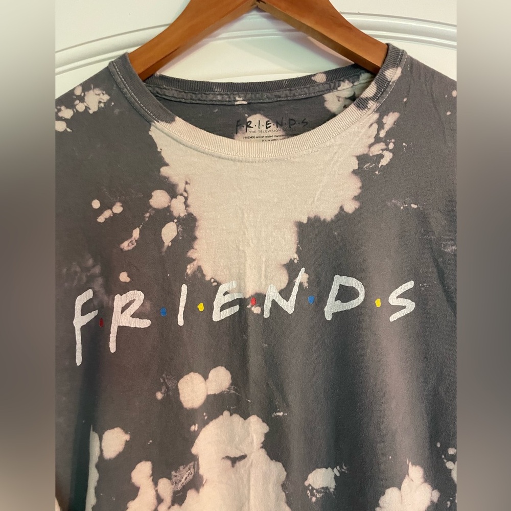Friends Logo Bleach Tie-Dye Sweatshirt Size M - Picture 2 of 7